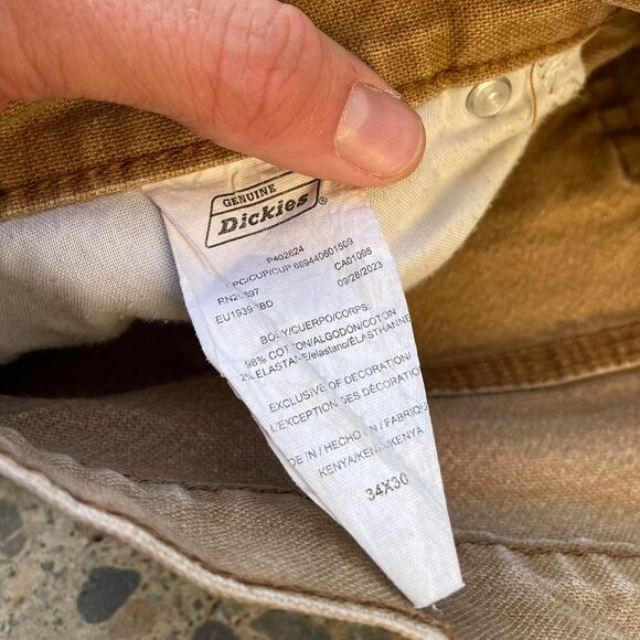 Dickies Men's Tan and Brown Carpenter Pants 34x30 - Picture 8 of 8